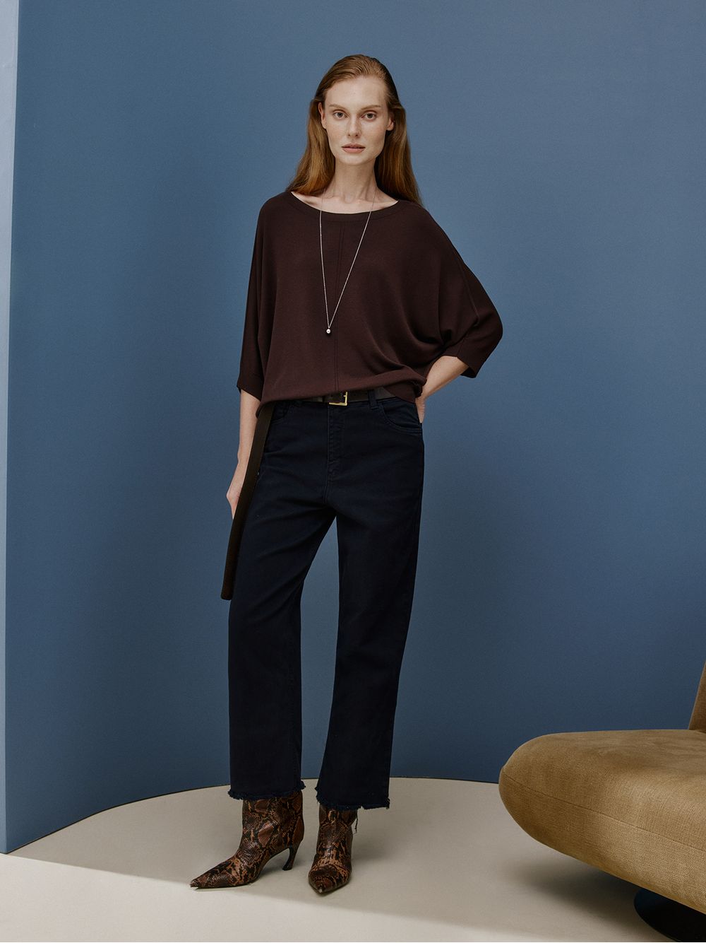 Anselmi — Blusa Ampla 3D Chocolate