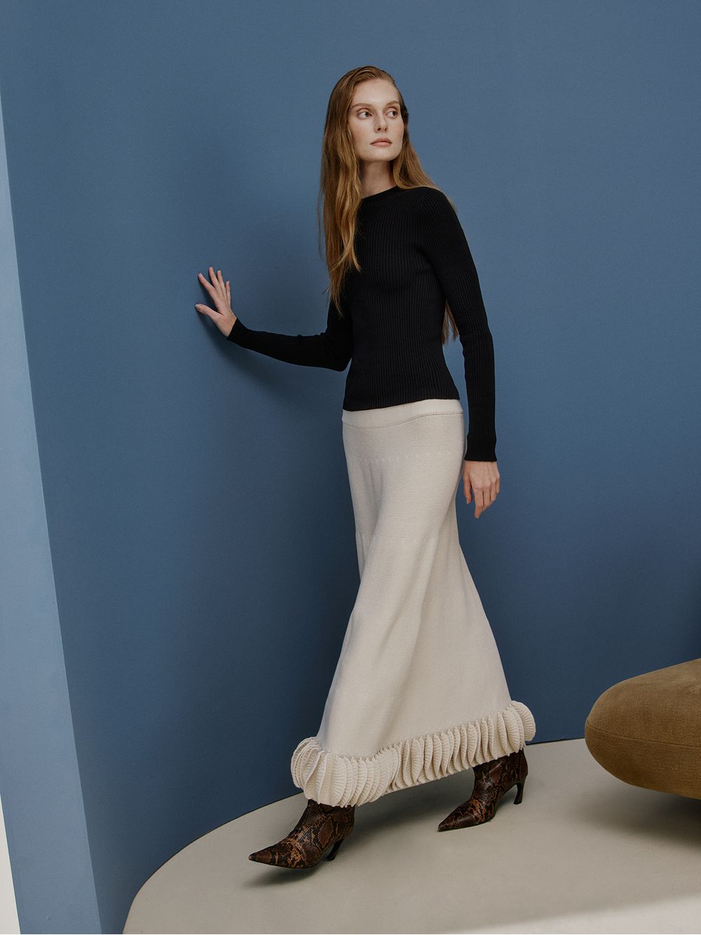 Anselmi — Blusa Básica Decote Redondo Preto