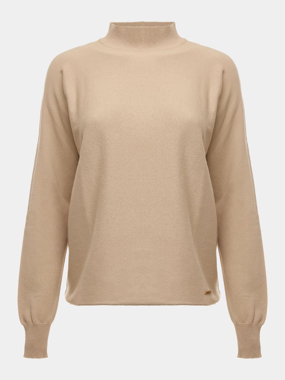 Blusa de Tricô em Algodão com Gola Chaminé Castor