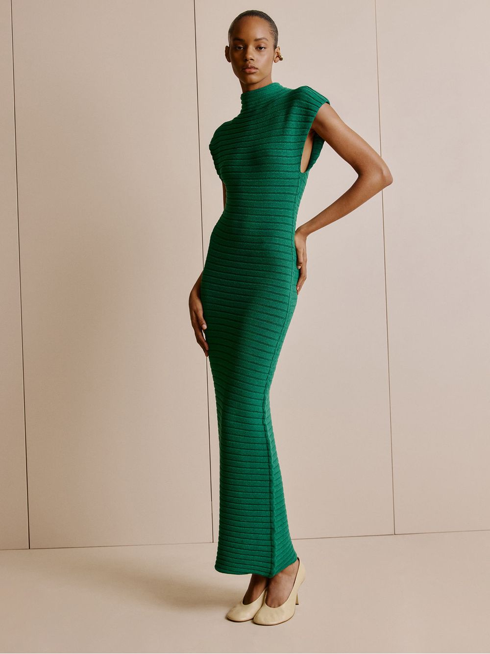Anselmi — Vestido Duetto Verde Pinheiro