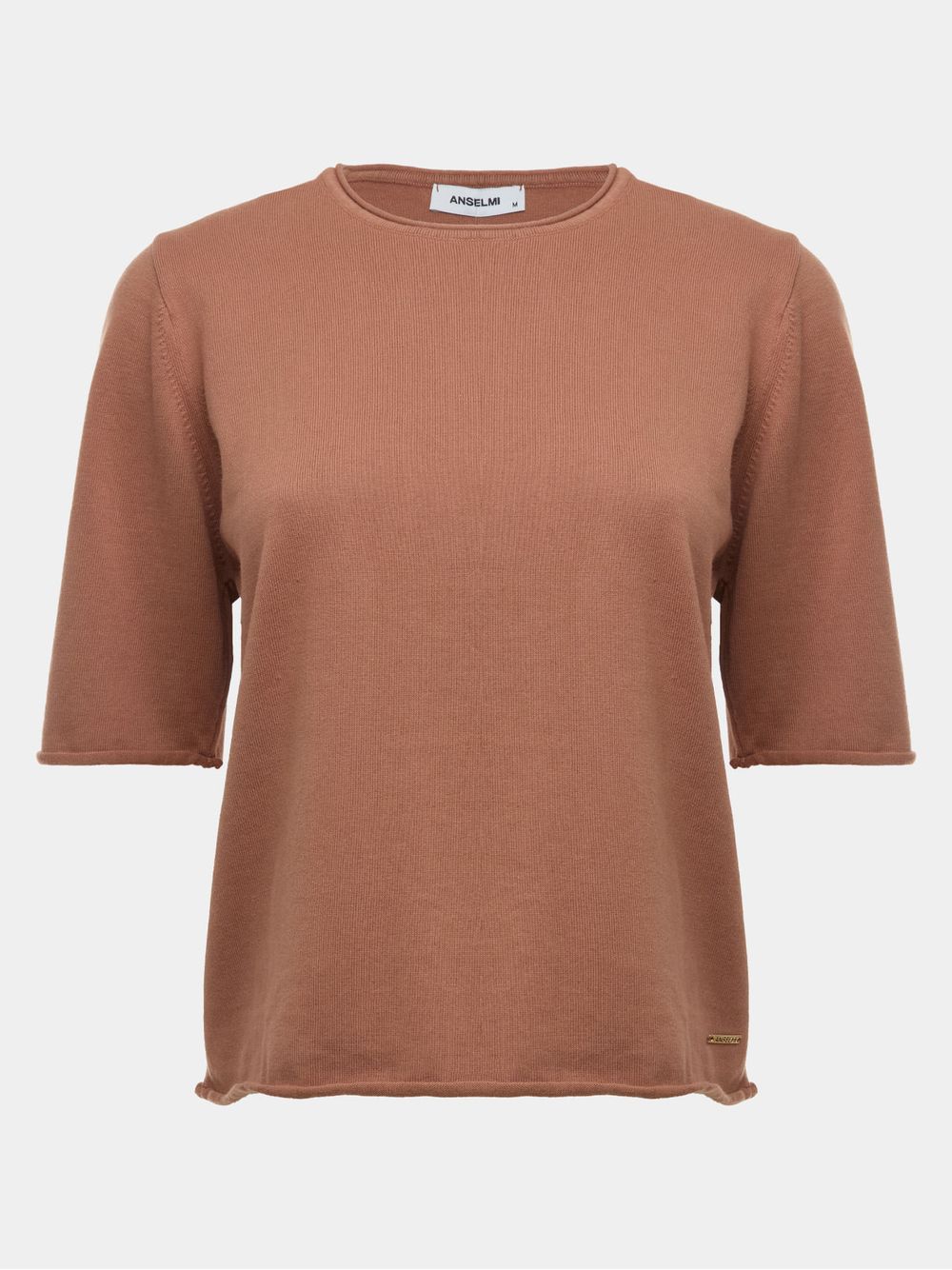 Anselmi — Blusa Básica Manga Rolinho Bombom