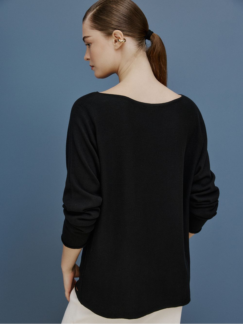 Anselmi — Blusa 3D Consuelo Preto
