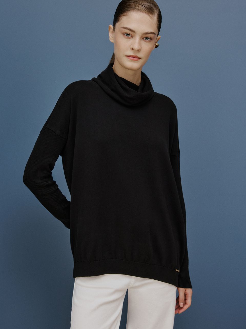 Blusa Anselmi Gola Boba Preto