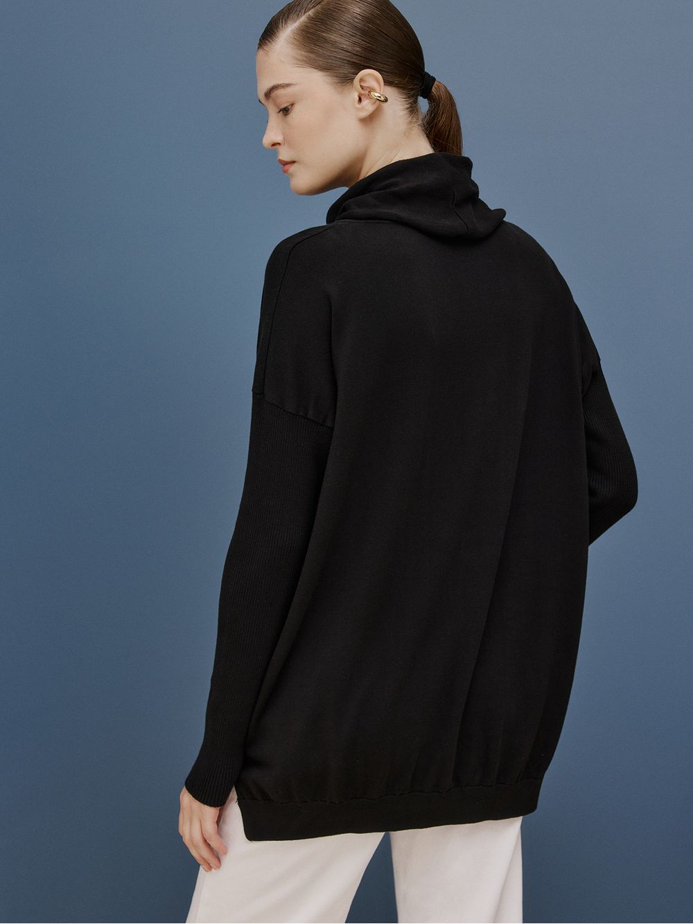 Anselmi — Blusa Anselmi Gola Boba Preto