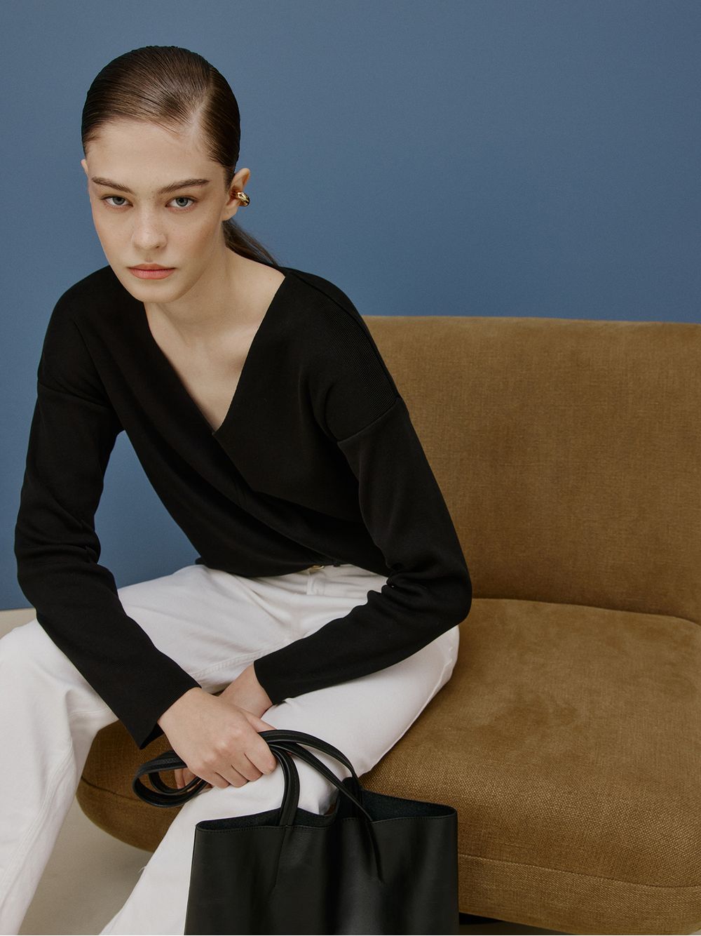 Anselmi — Blusa Vértice Preto