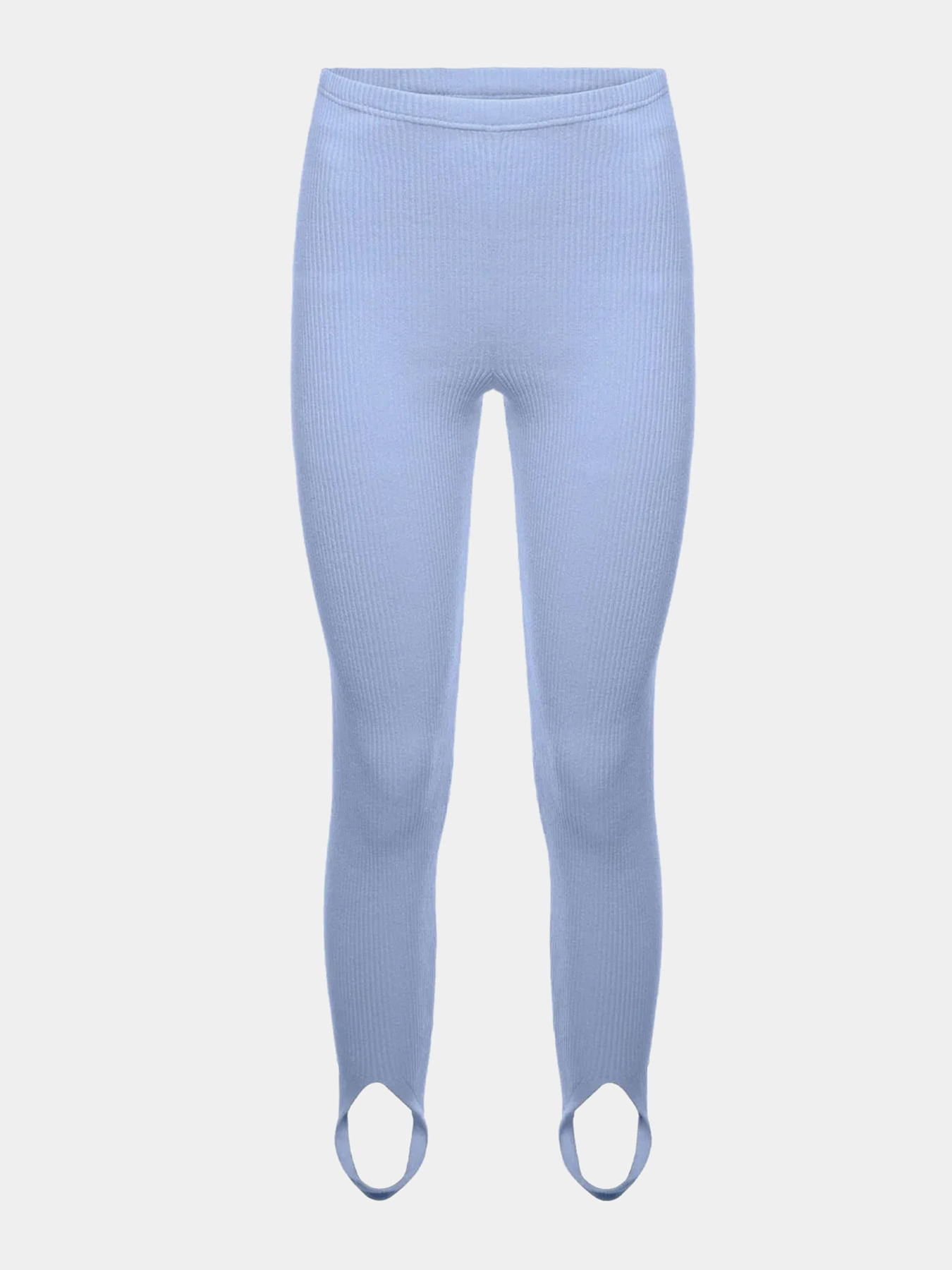 Calça Fuseau Canelada Azul Claro — Anselmi