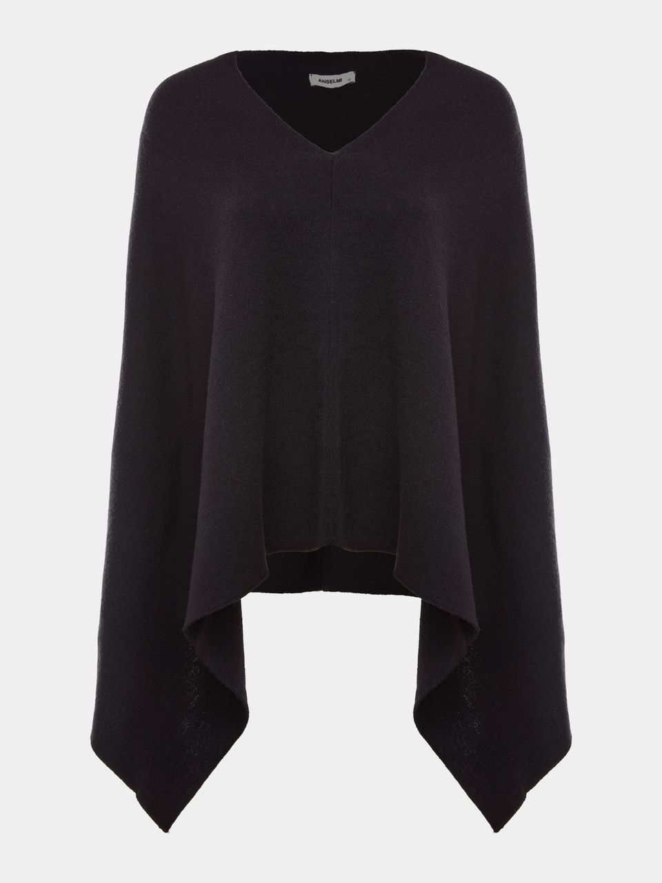 Poncho de Lã Merino dos Pampas Preto