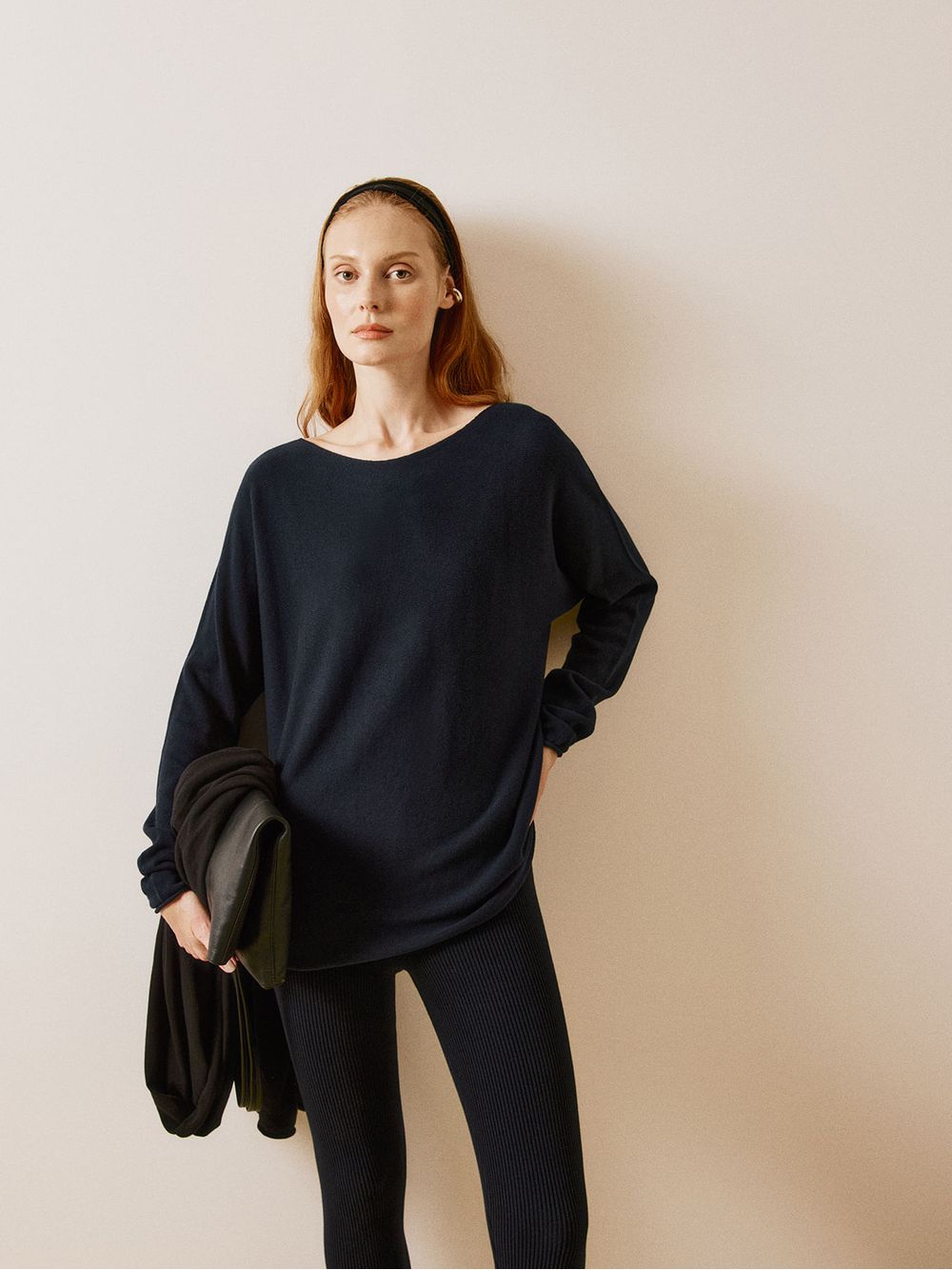 Anselmi — Blusa 3D Consuelo Azul Meia Noite