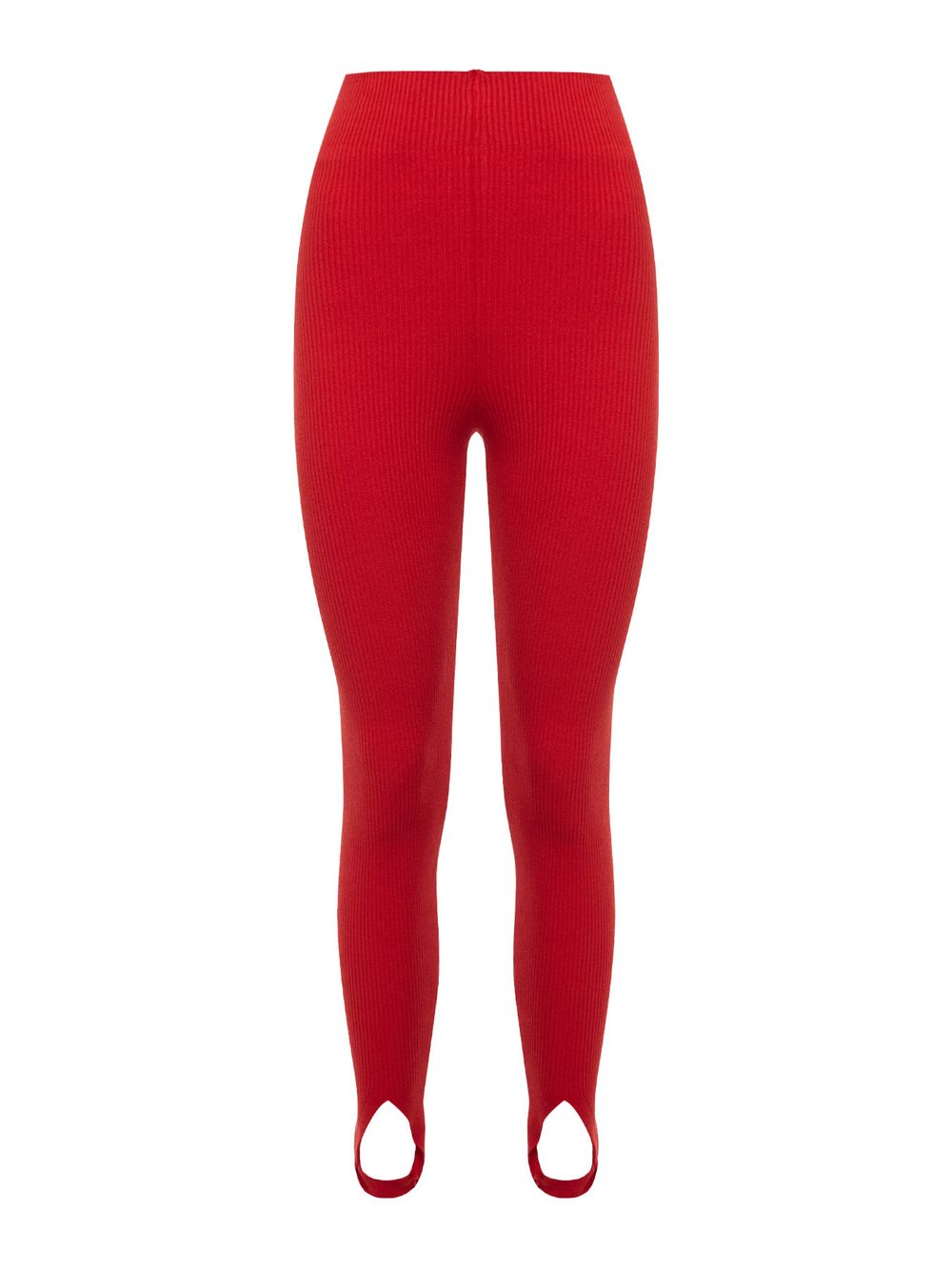 Anselmi — Calça Fuseau Canelada Vermelho