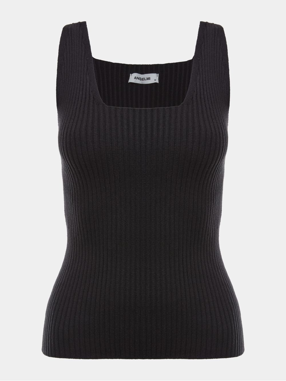 Anselmi — Regata Decote Quadrado Preto