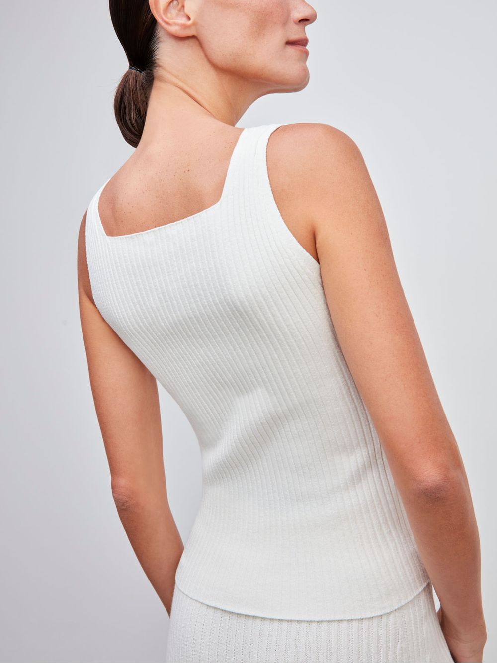 Anselmi — Regata Decote Quadrado Off White
