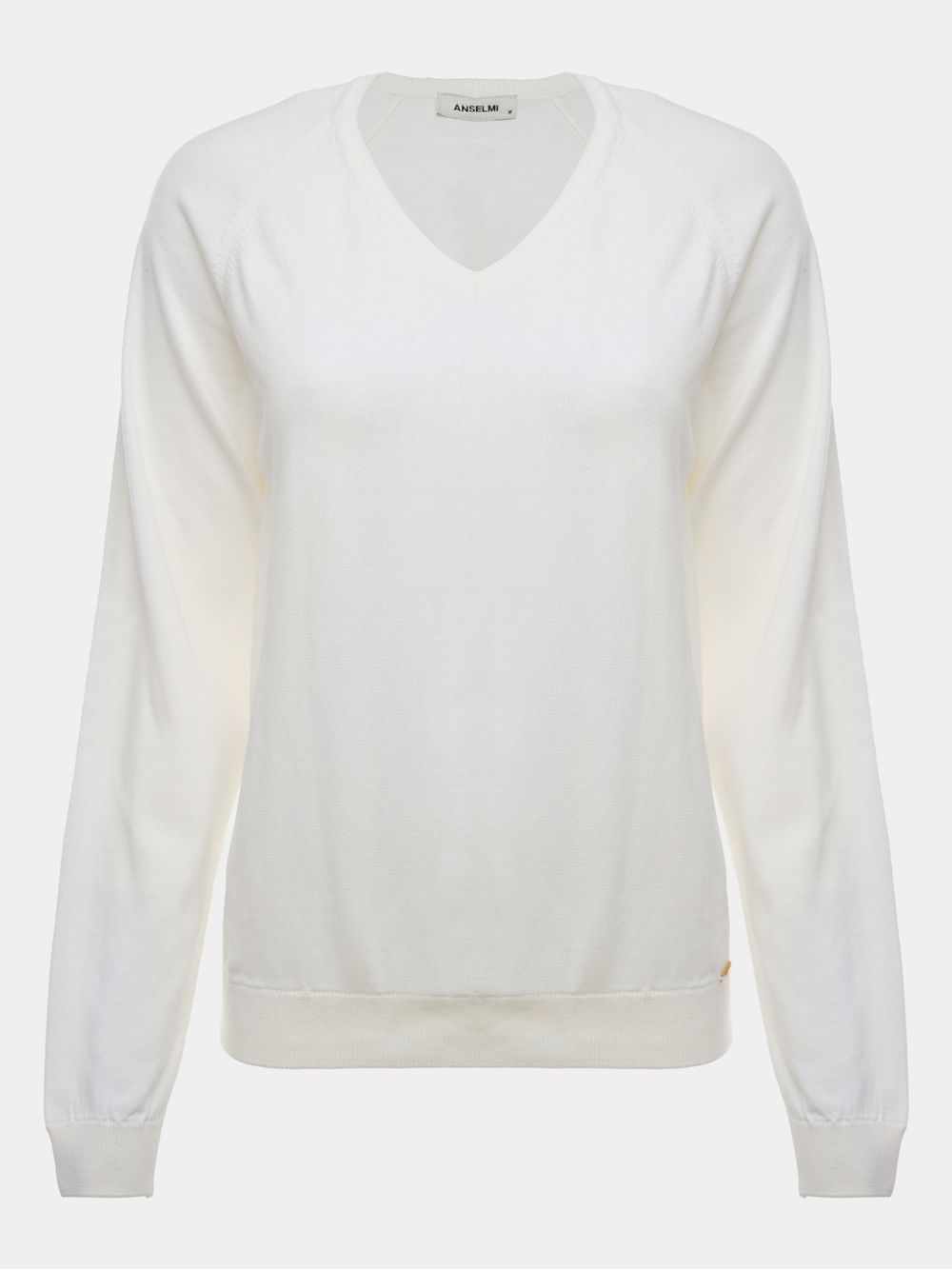 Anselmi — Suéter Básico Gola em V Off White