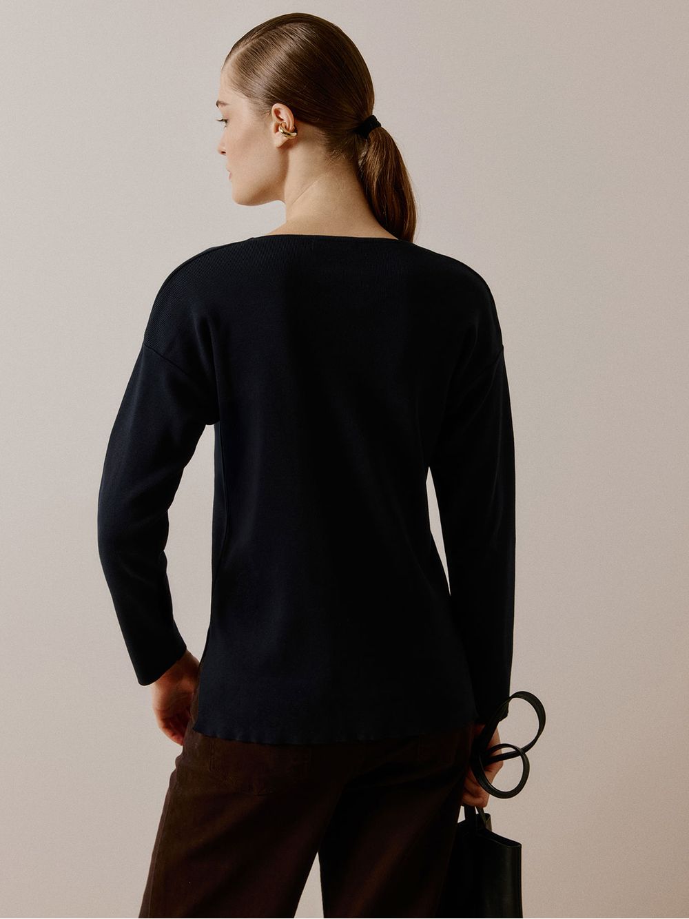 Anselmi — Blusa Vértice Azul Meia Noite