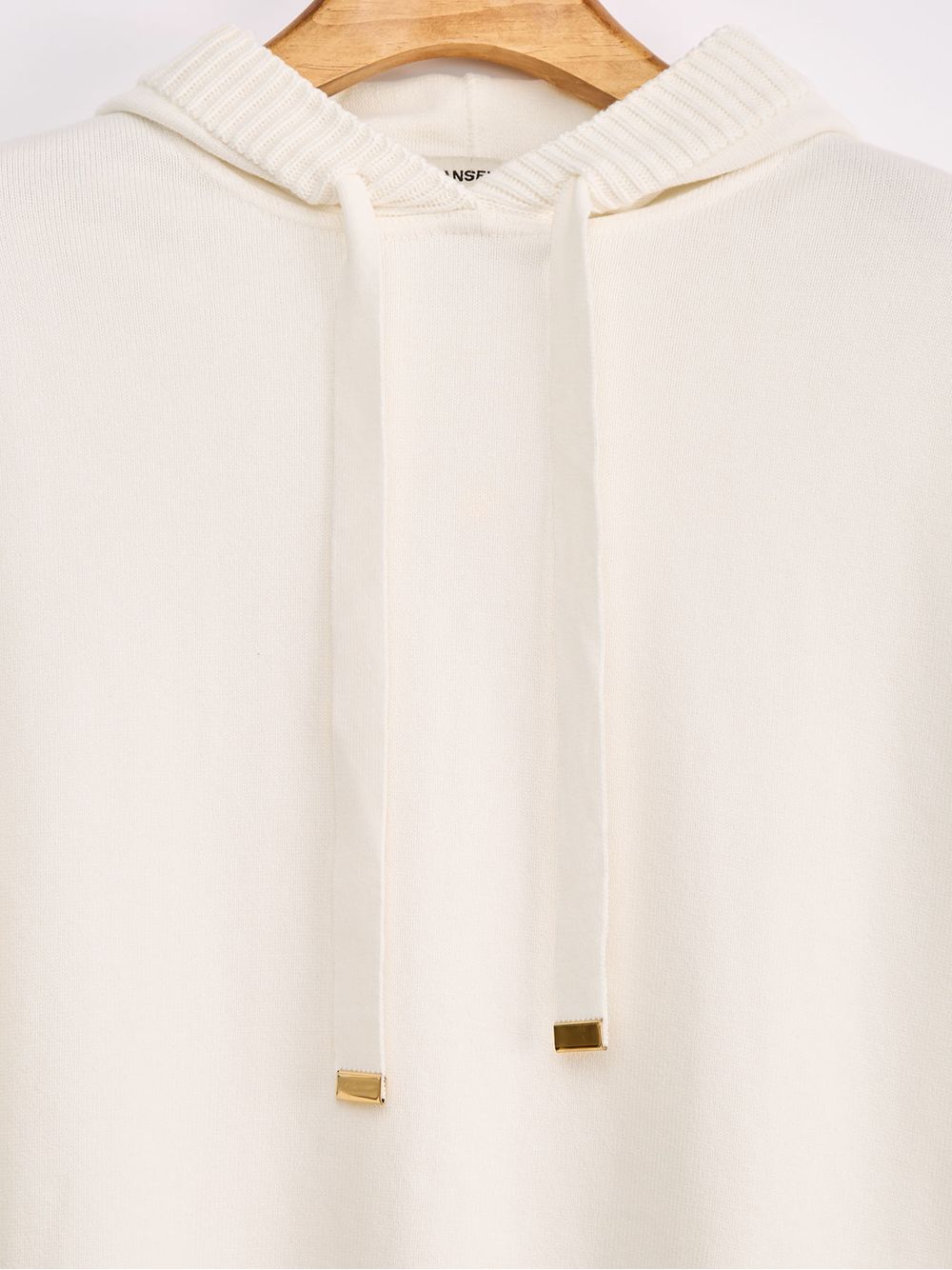 Anselmi — Pull Esportivo com Capuz Off White