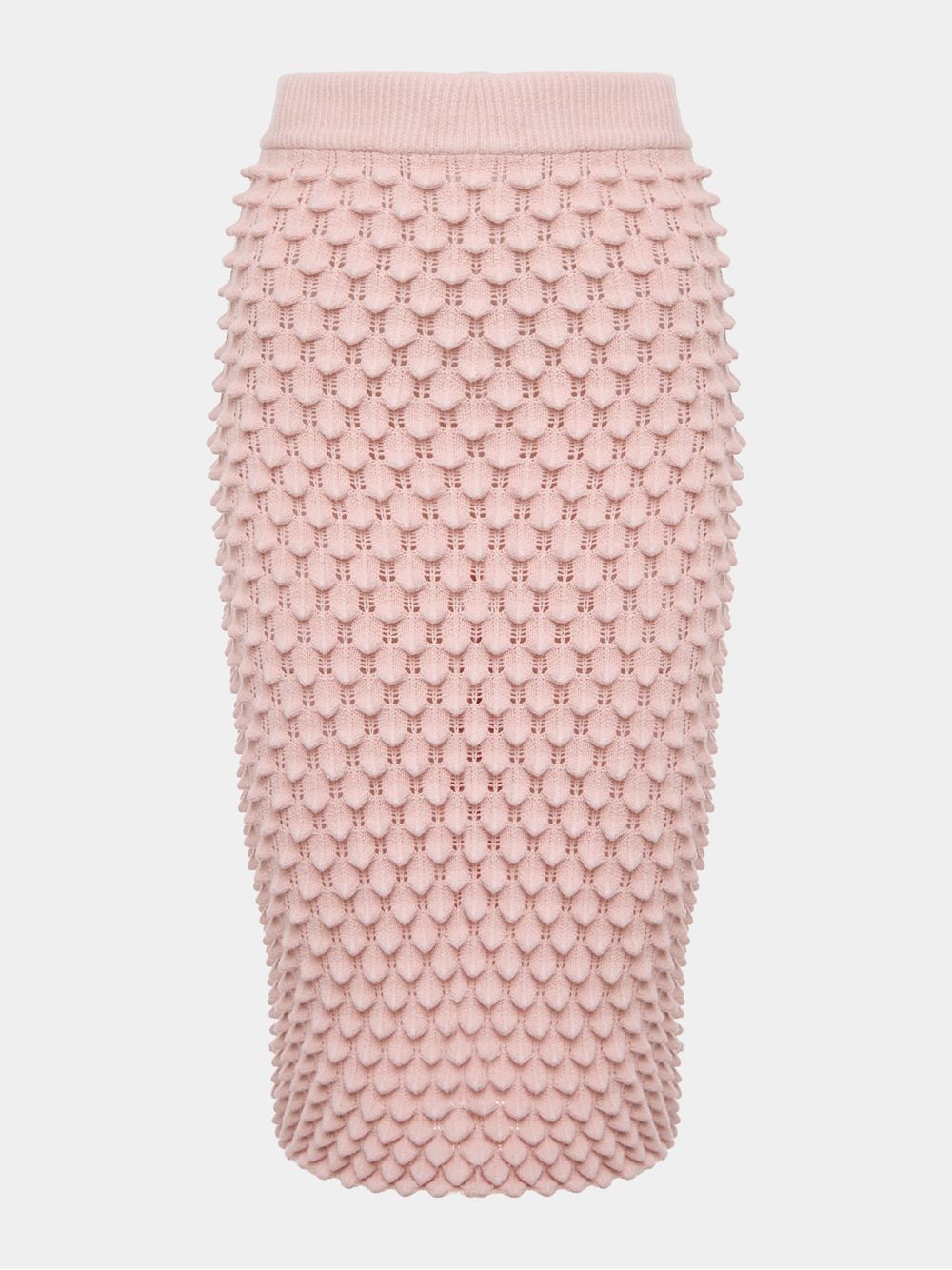 Anselmi — Saia Midi Colméia Blush