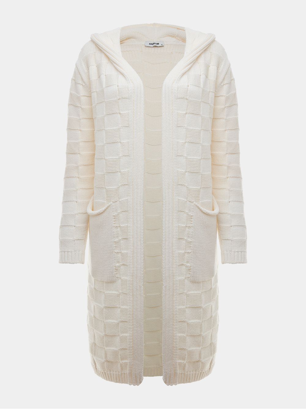 Anselmi — Casaco Longo Com Capuz Off White