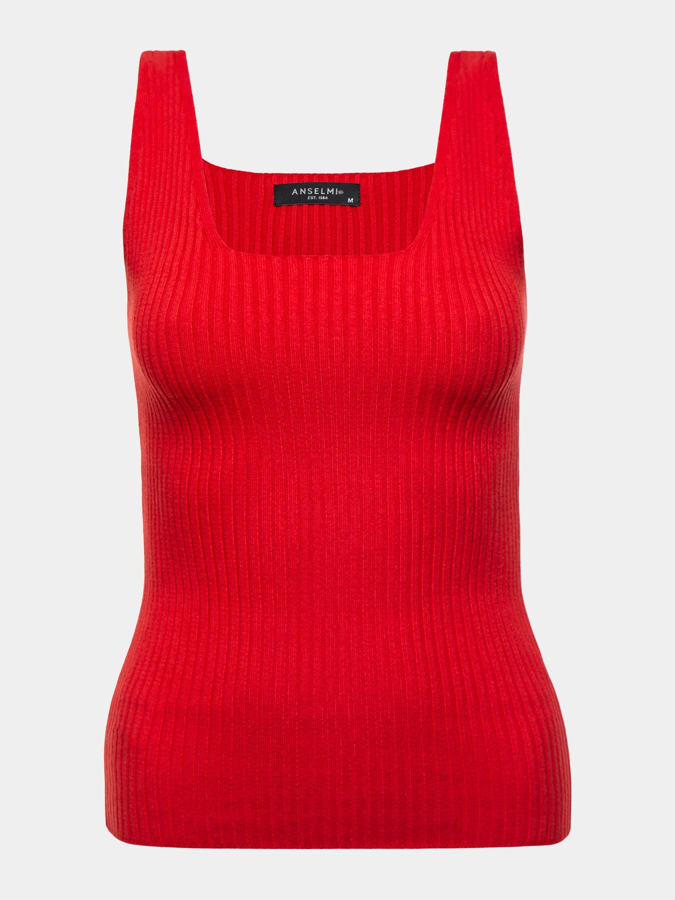 Regata Decote Quadrado Vermelho — Anselmi
