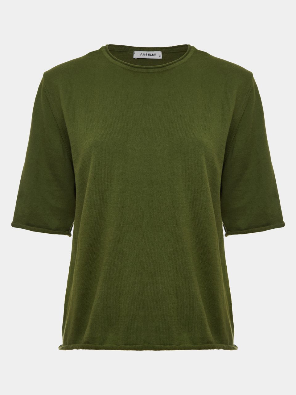 Blusa Básica Manga Rolinho Matcha