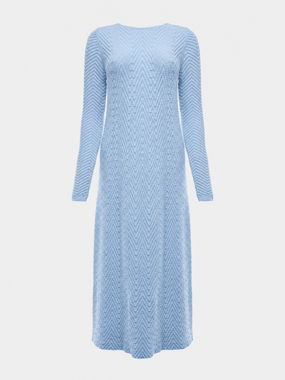 Vestido Midi Azul Gelo