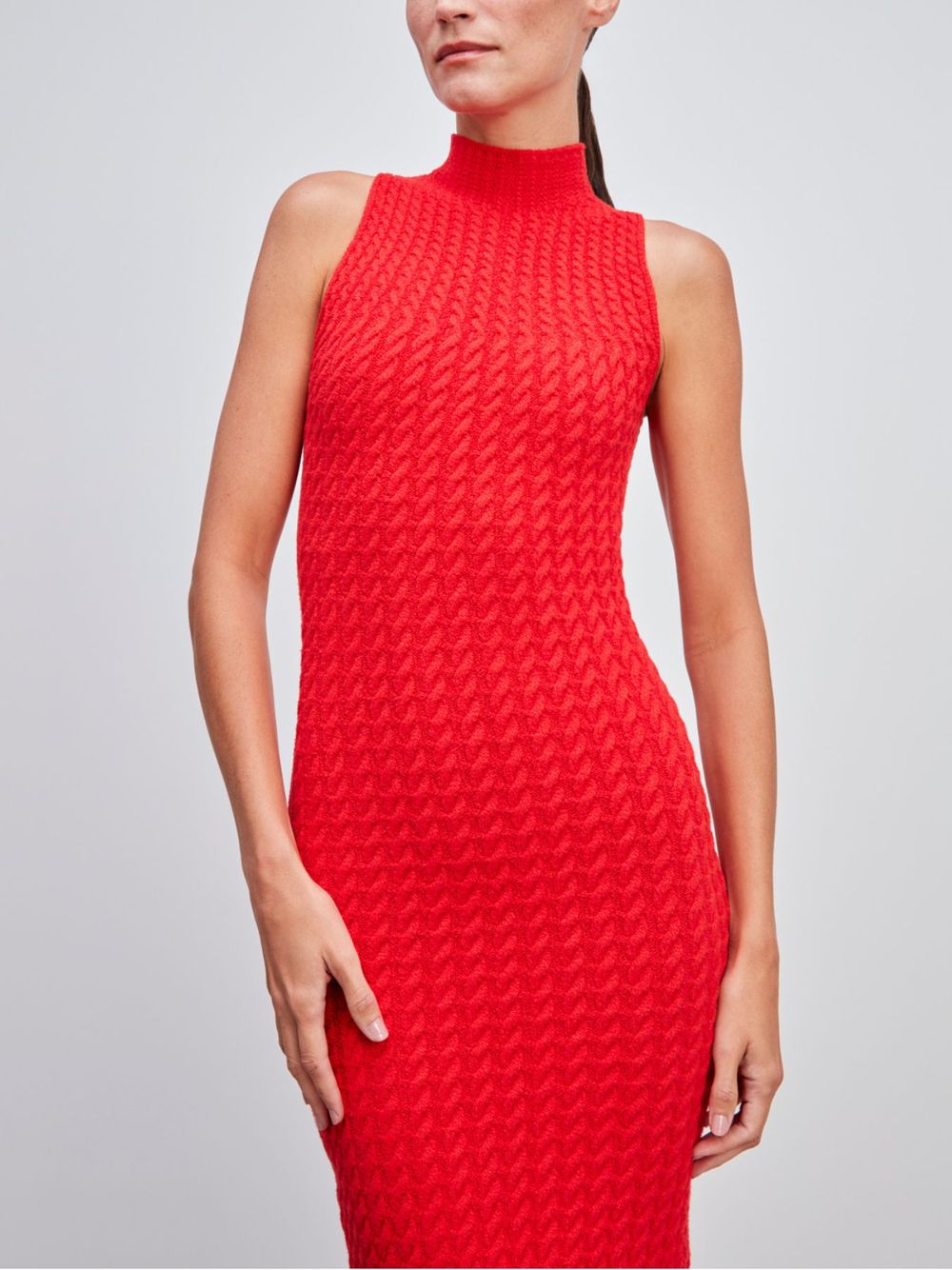 Anselmi — Vestido Tranças  Vermelho
