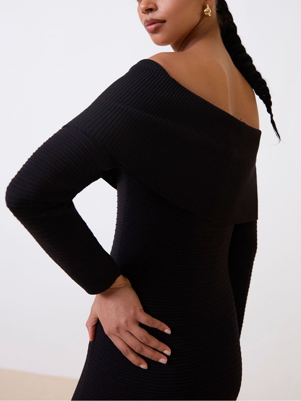 Anselmi — Vestido Longo Ondina Preto