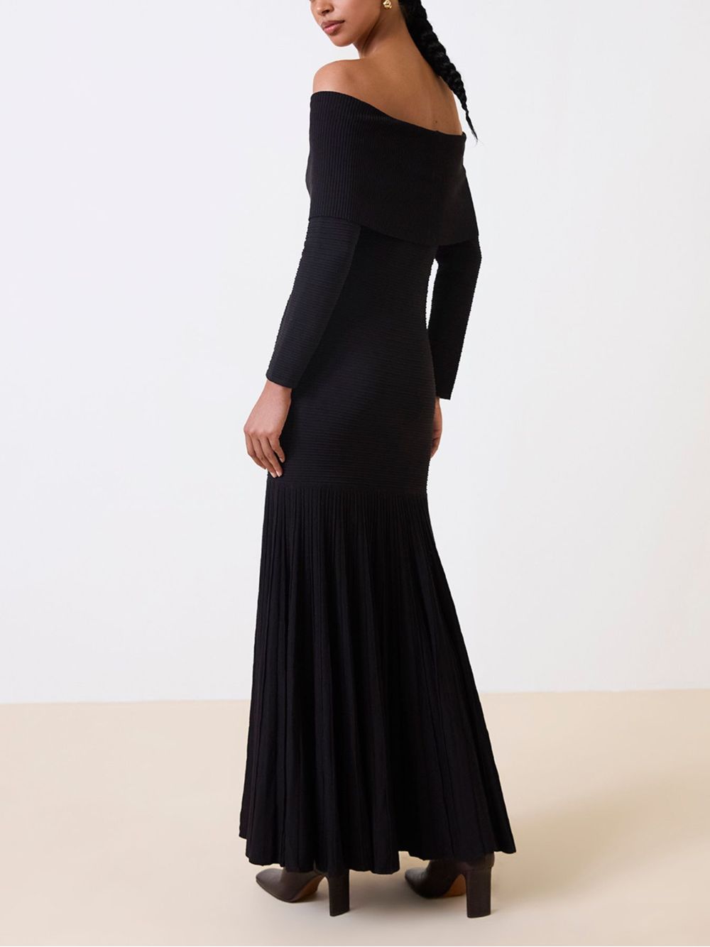 Anselmi — Vestido Longo Ondina Preto