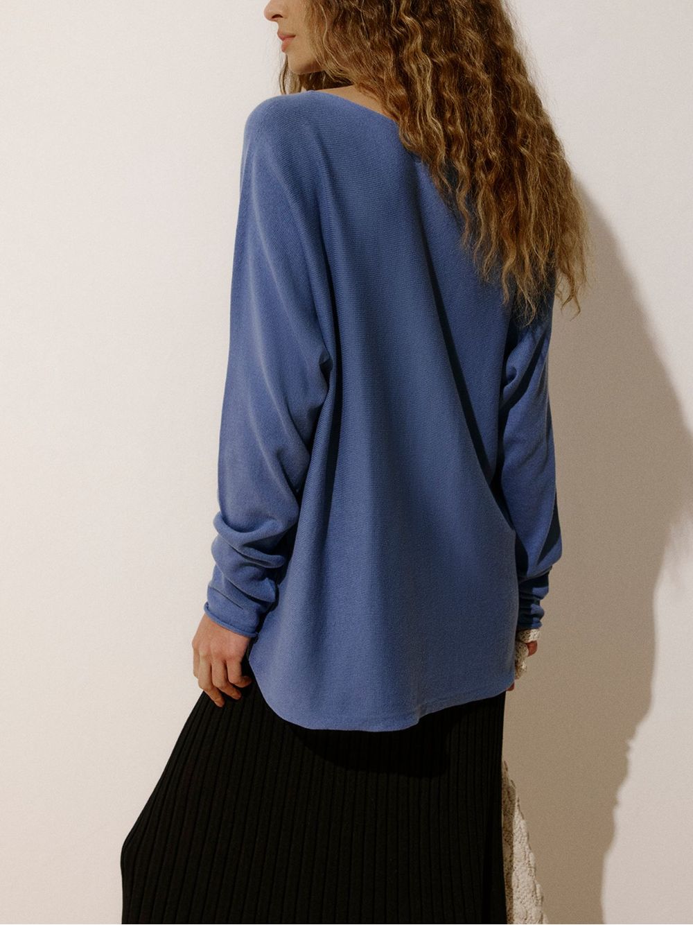 Anselmi — Blusa 3D Consuelo Azul