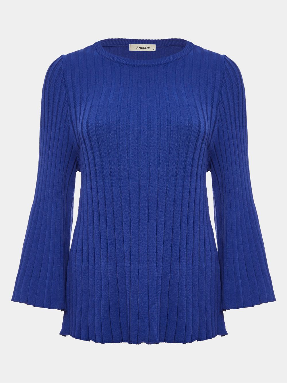 Anselmi — Blusa Sino Canelada Azul Abissal