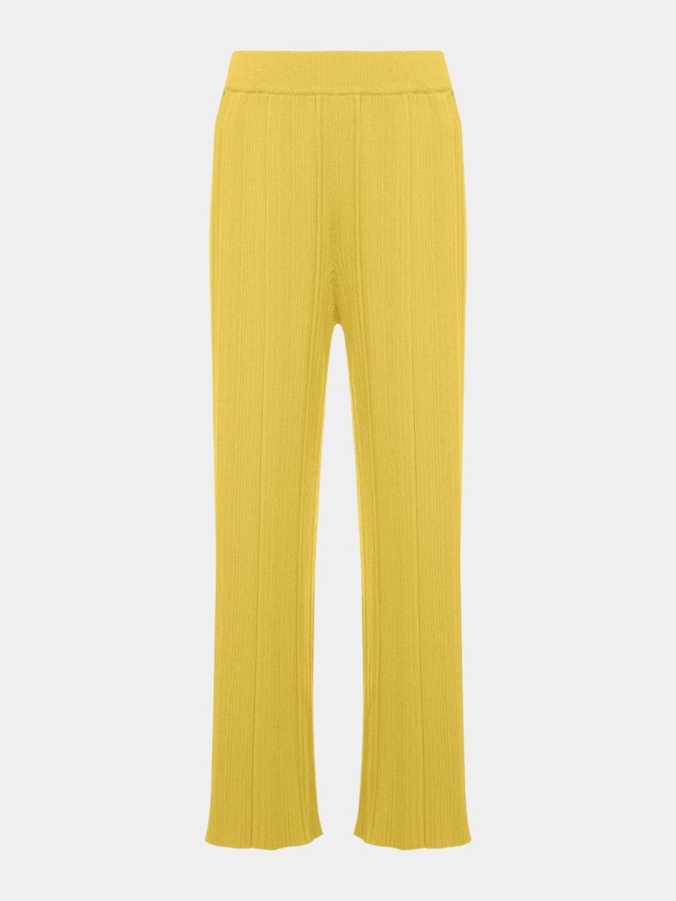Calça Canelada Leve Amarelo