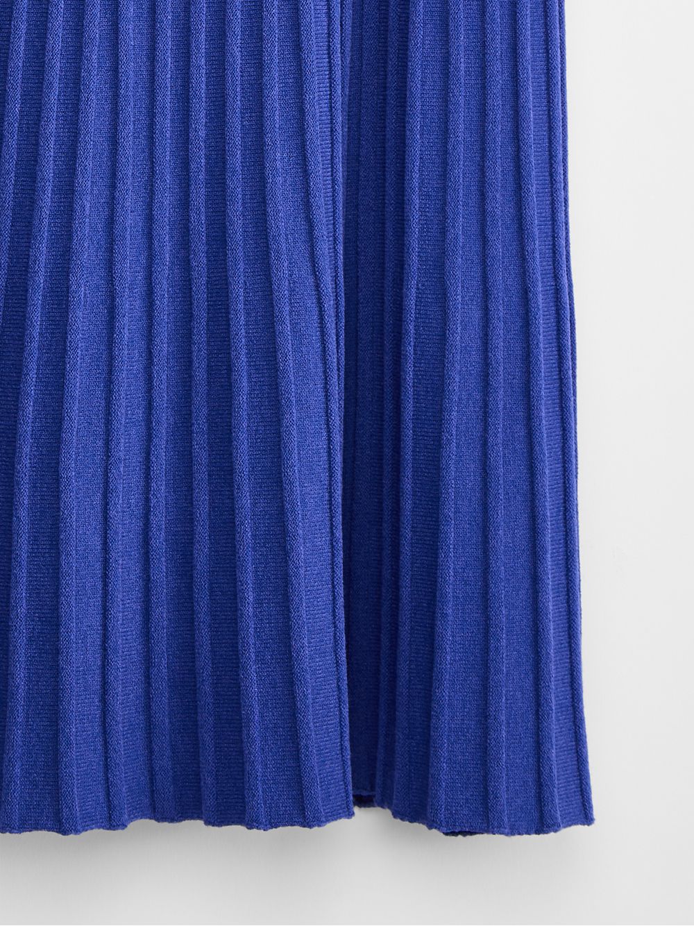 Anselmi — Blusa Plissada Gola Alta Azul Abissal