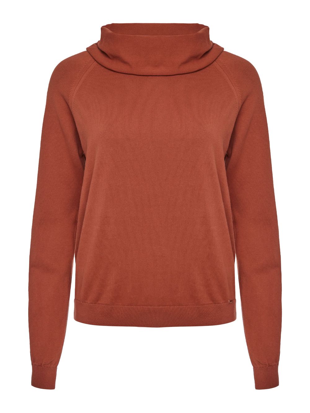 Anselmi — Blusa Básica com Gola Alta Ferrugem