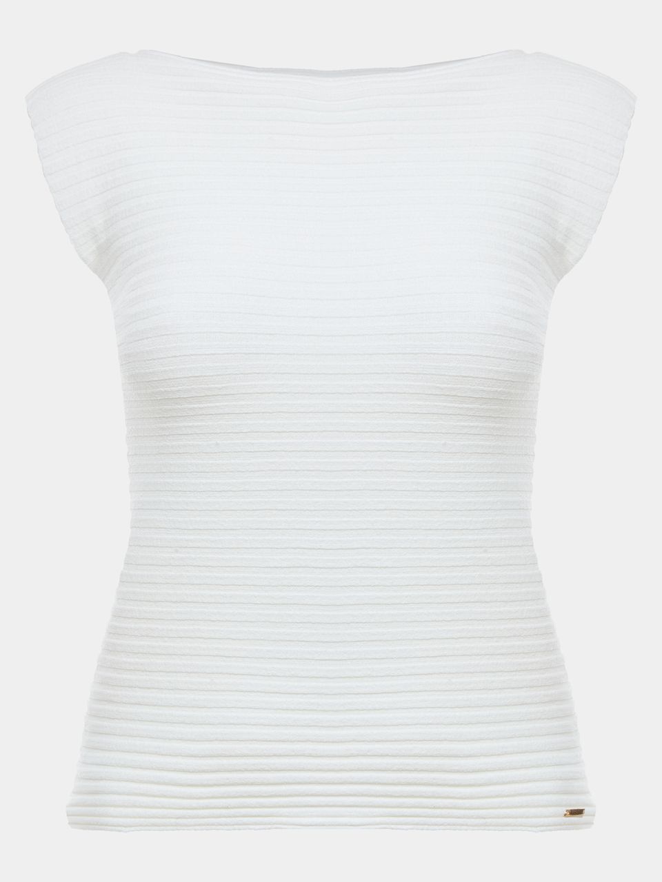 Blusa Curta Canelada Tencel™ Modal Off White