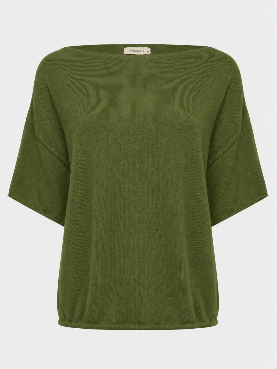 Blusa Básica Decote Canoa Matcha