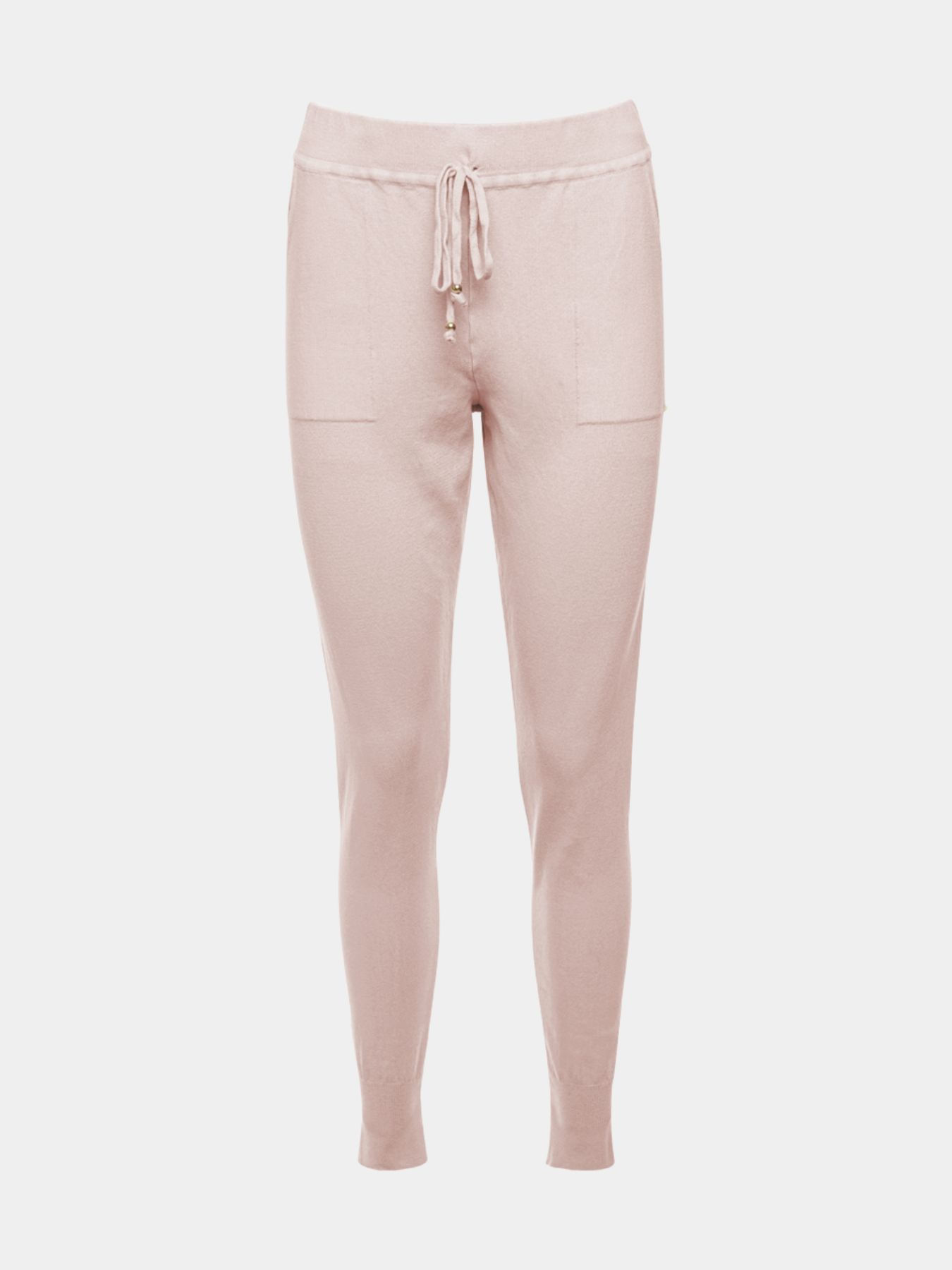 Calça de Tricô Barra Elástica Rosa Claro — Anselmi