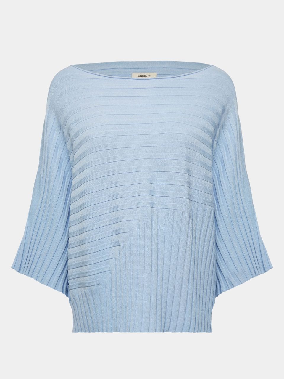 Blusa Mix Canelado Azul Gelo