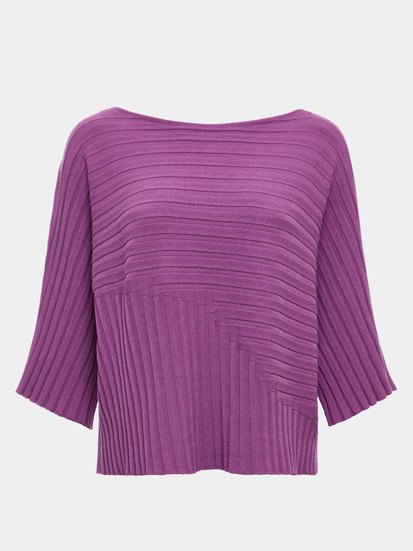 Blusa Mix Canelado Violeta — Anselmi